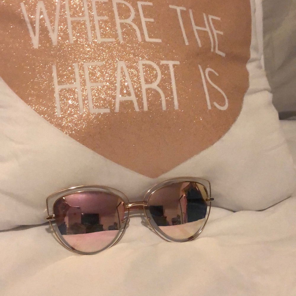 Double Frame Rose Gold Sunglasses